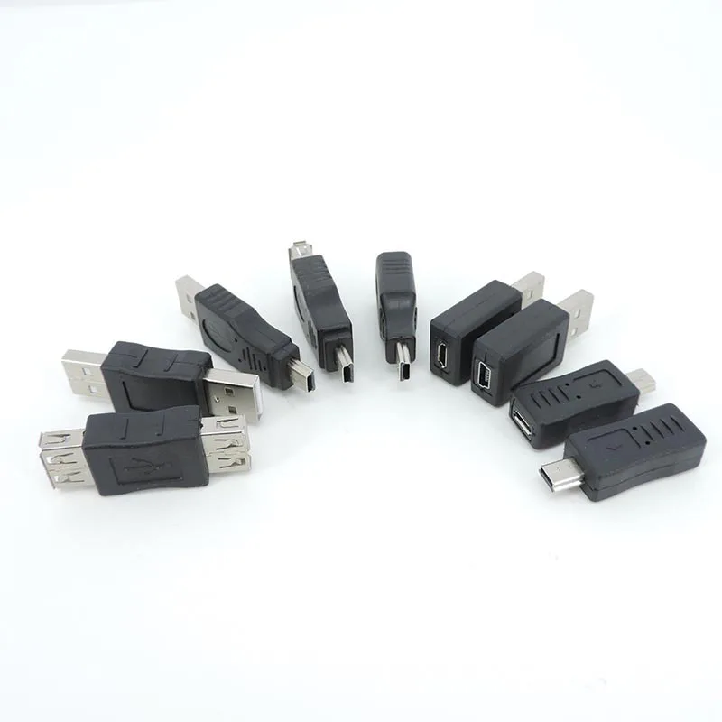 USB 2.0 tipo A macho para USB B Mini conector, 5Pin, 5P macho fêmea conector, Extensão Plug Adapter, W28