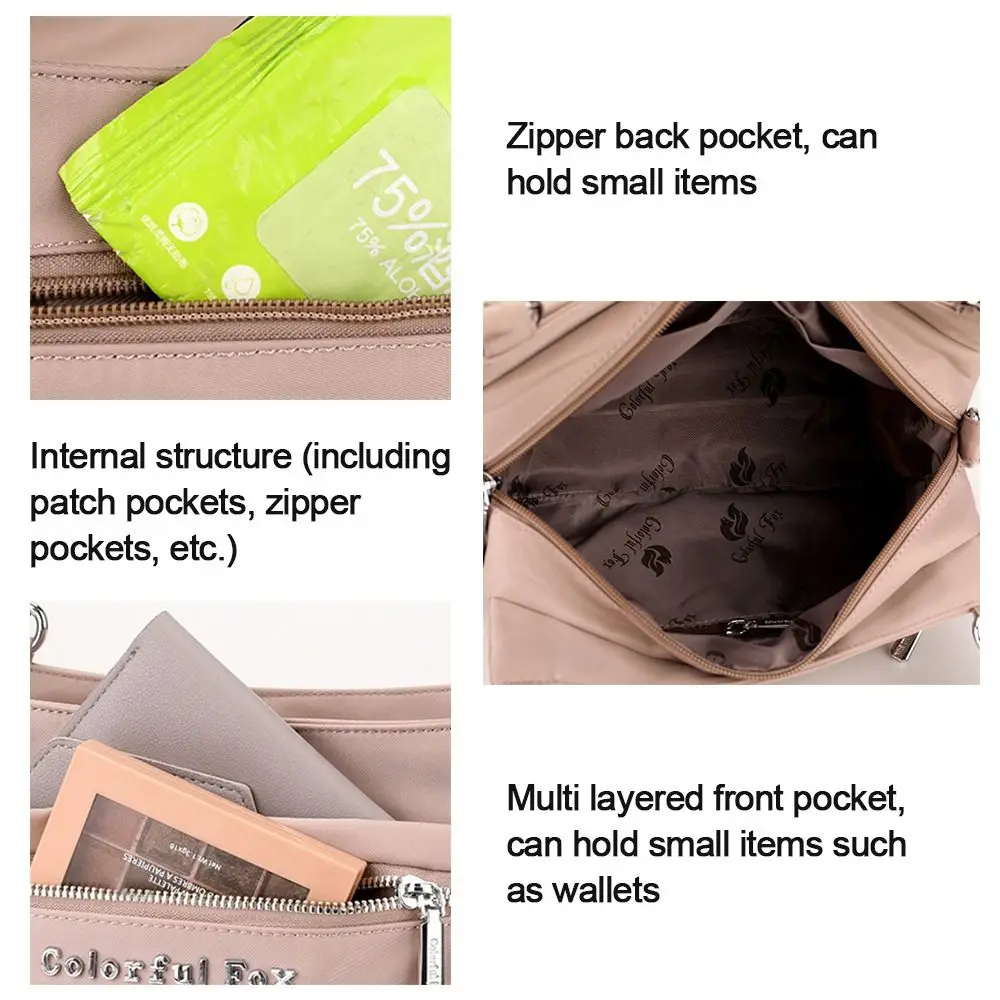 Fashion Women Shoulder Bag Large Capacity Casual Handbags Waterproof Ladies Crossbody Clutch For Daily Used