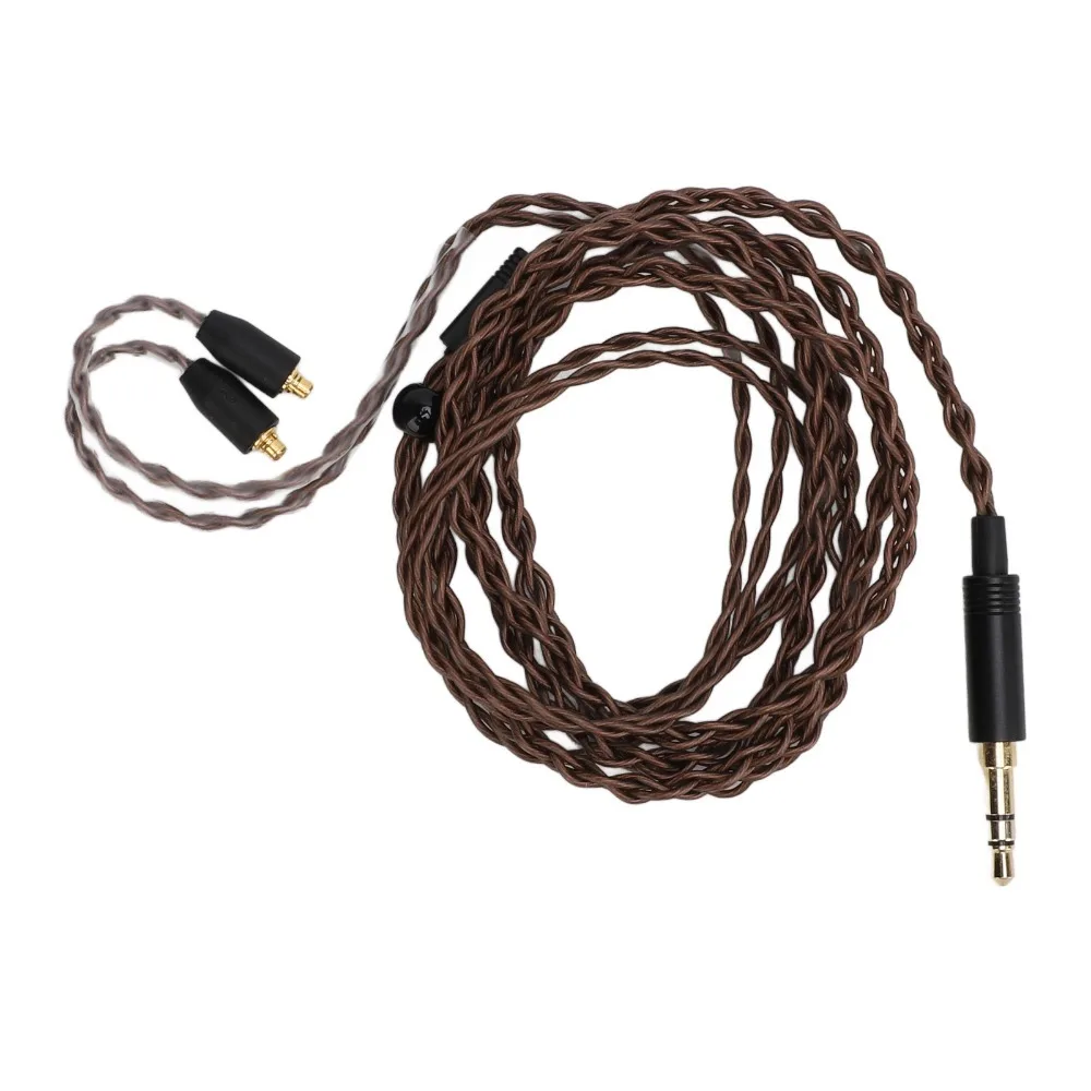 Lossless Sound 3.5MM to MMCX Cable Plug and Play 4 Strands Woven Earphone Cable for SE535 UE900 for TINHIFI T2 for WESTONE ES10