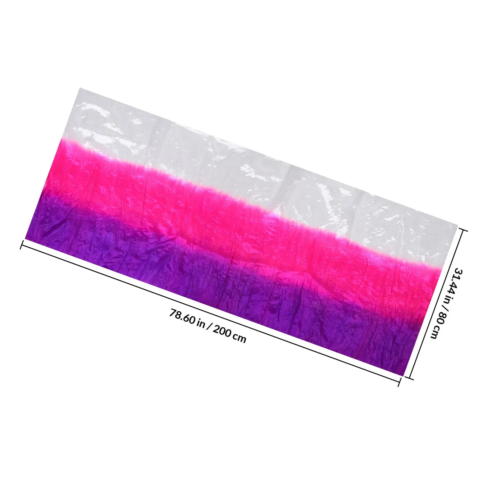 Multi-Colored Gradient Silk Dance Scarf for Kids Soft Wrinkle-Resistant Play Scarf Preschool Movement Juggling Dance Accessories