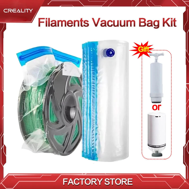 CREALITY 3D Printer Filaments Vacuum Storage Bag PLA/ABS/TPU Filament Dryer Safekeeping Humidity Resistant for 3D Filament