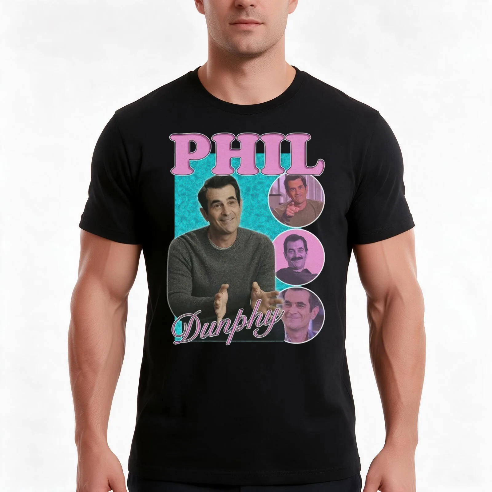 Copy of 10 Seconds The Pain Begins. 15 Se10mb Vintage Phil Dunphy Homage Bootleg, Phil Dunphy T-Shirt, Summer Casual Cotton Tee