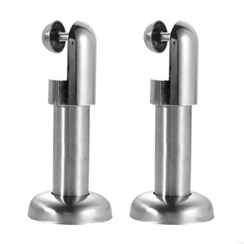 97QD 2pcs muebles acero inoxidable pies accesorios partición baño baño baño baño baño parénano baños
