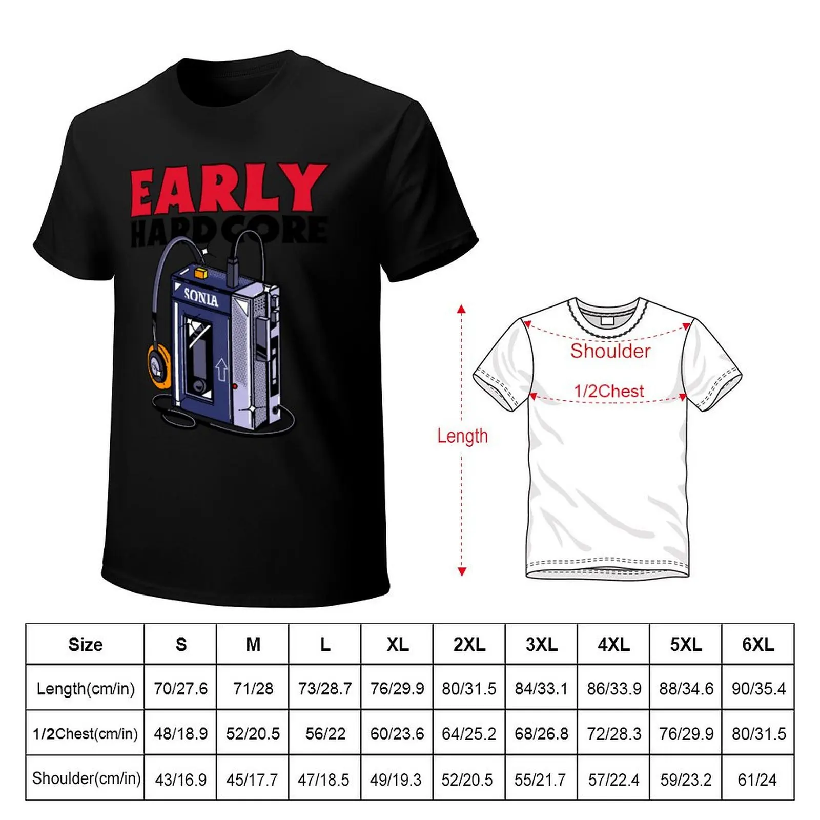 EARLY - Gabber Hardcore Design T-Shirt Cool Feeling Summer Tee Shirt