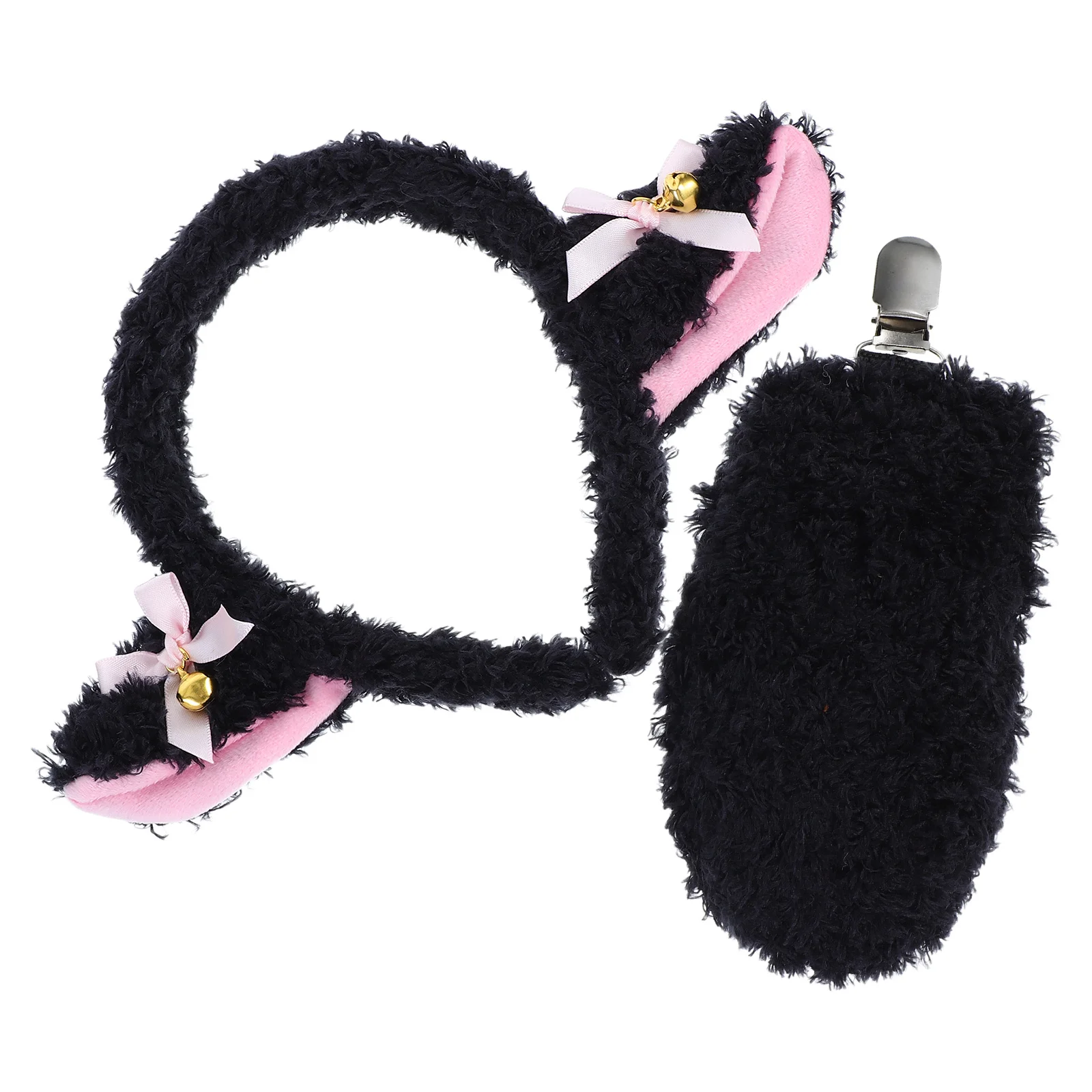 1 ensemble bandeau queue ensemble mouton cornes bandeau Costume pour enfants oreilles d'animaux Cosplay fête Halloween habiller accessoires