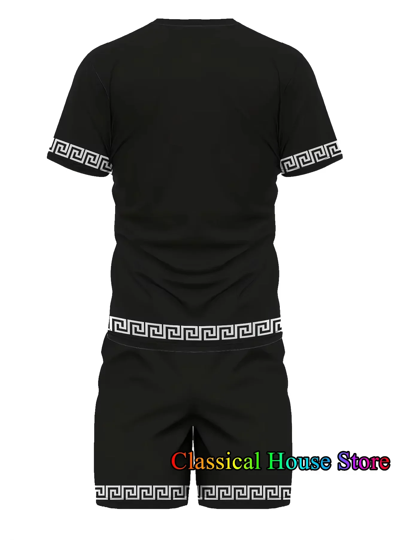 

Summer 2025 New Men's Suit Luxury Printed-shirt+Shorts Set Sport Outfit Jogging Suit Outdoor Streetwear Oversized Male Clothes