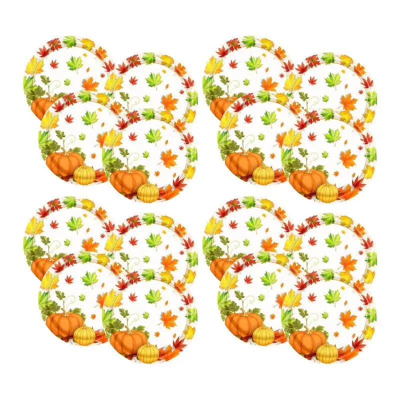 Autumn Party Plates Thanksgiving Party Plates And Napkins Party Supplies Maple Leaves Pumpkin Autumn Thanksgiving Harvest Party