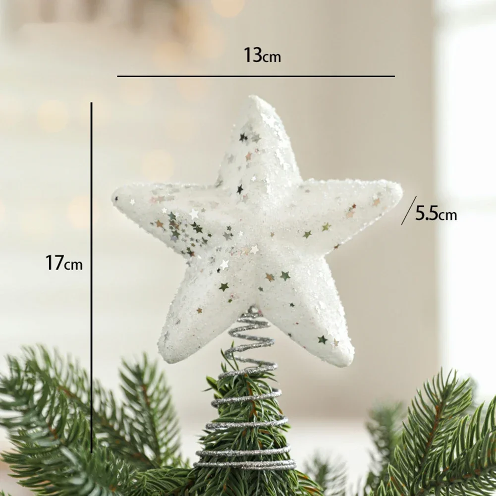 クリスマスツリートップスター,1ピース,18 cm, 22cm, 2024