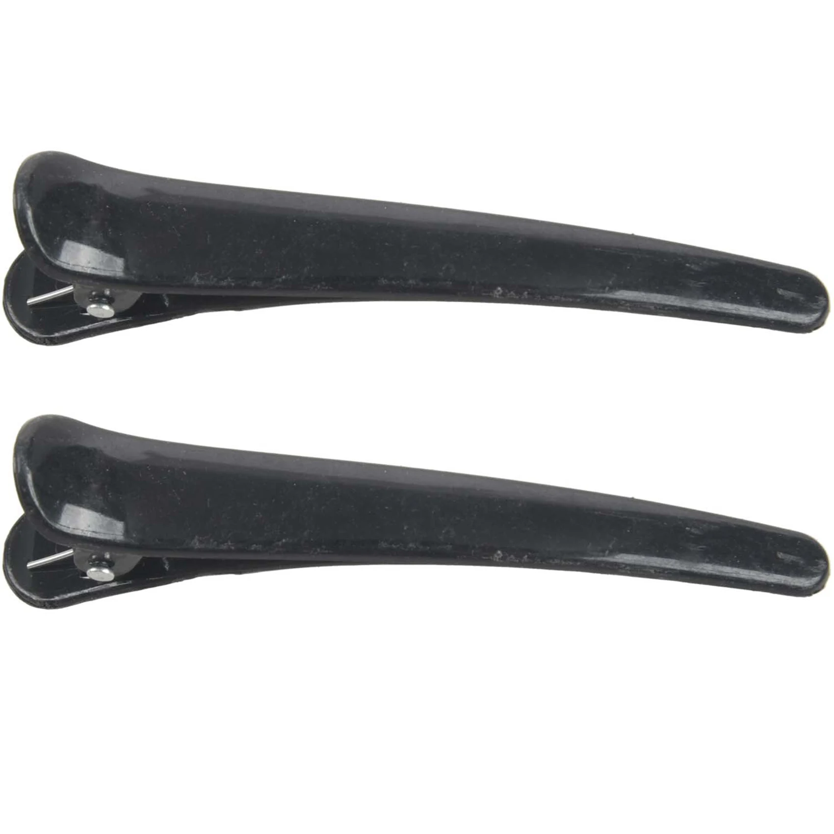 Gen Basic 20 Pcs Black Plastic Single Prong DIY Hairstyle Alligator Hair Clip 3.1 Inch Long