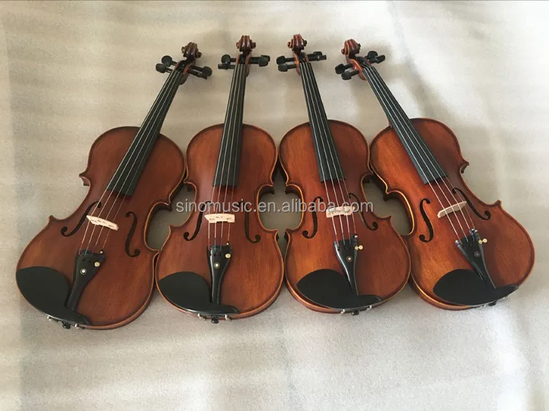 Professional Handmade Violin Complete String Instrument Kit With Carry Case Shoulder Rest And Brazil Wood Bow