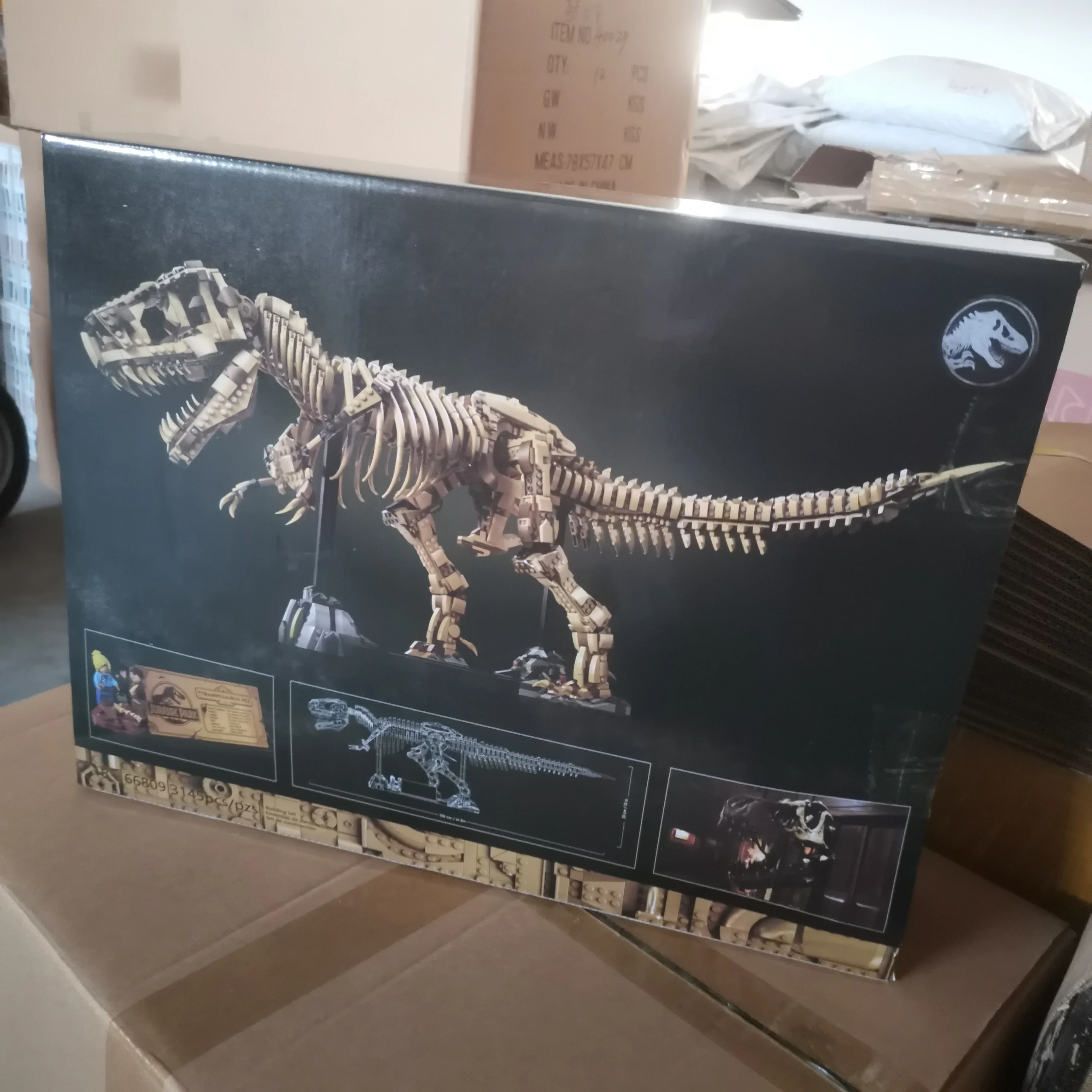 

Оригинальная коробка 76968, окаменелости динозавров T-Rex, тираннозавр Рекс, строительные блоки, мир динозавров, парк Хэллоуин, рождественские подарки
