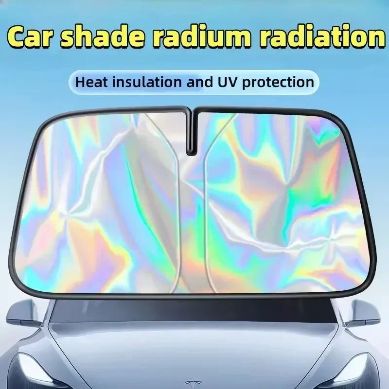 Car Sunshade Front Window Sunblock Thermal Insulation Blinds Interior Windshield Shade Cover Cooling Sunblock Accessories