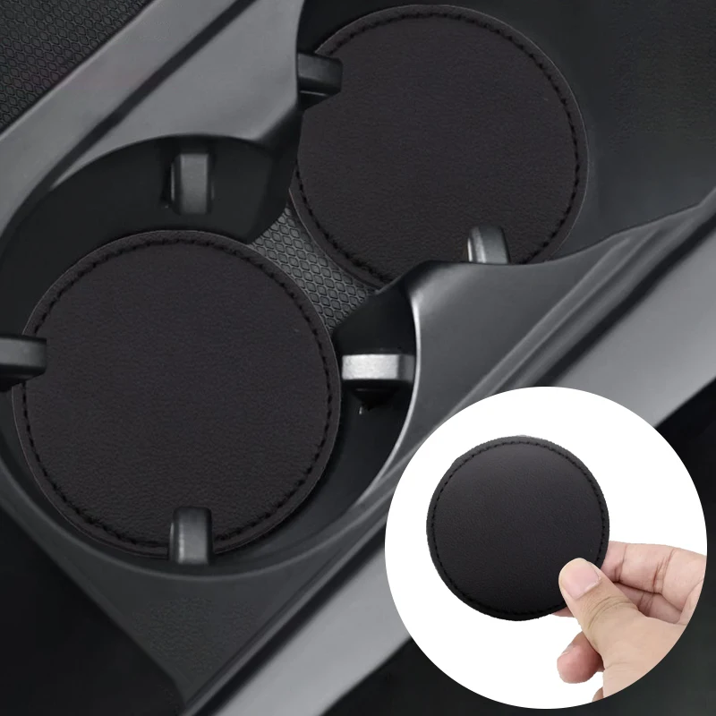 2Pcs Car Non Slip Water Cup Pad For Jaguar XE XF XJ F-Type F-Pace XFR XKR XEL XJS XFL XK XJL XJ6 E-Pace Car Interior Accessories