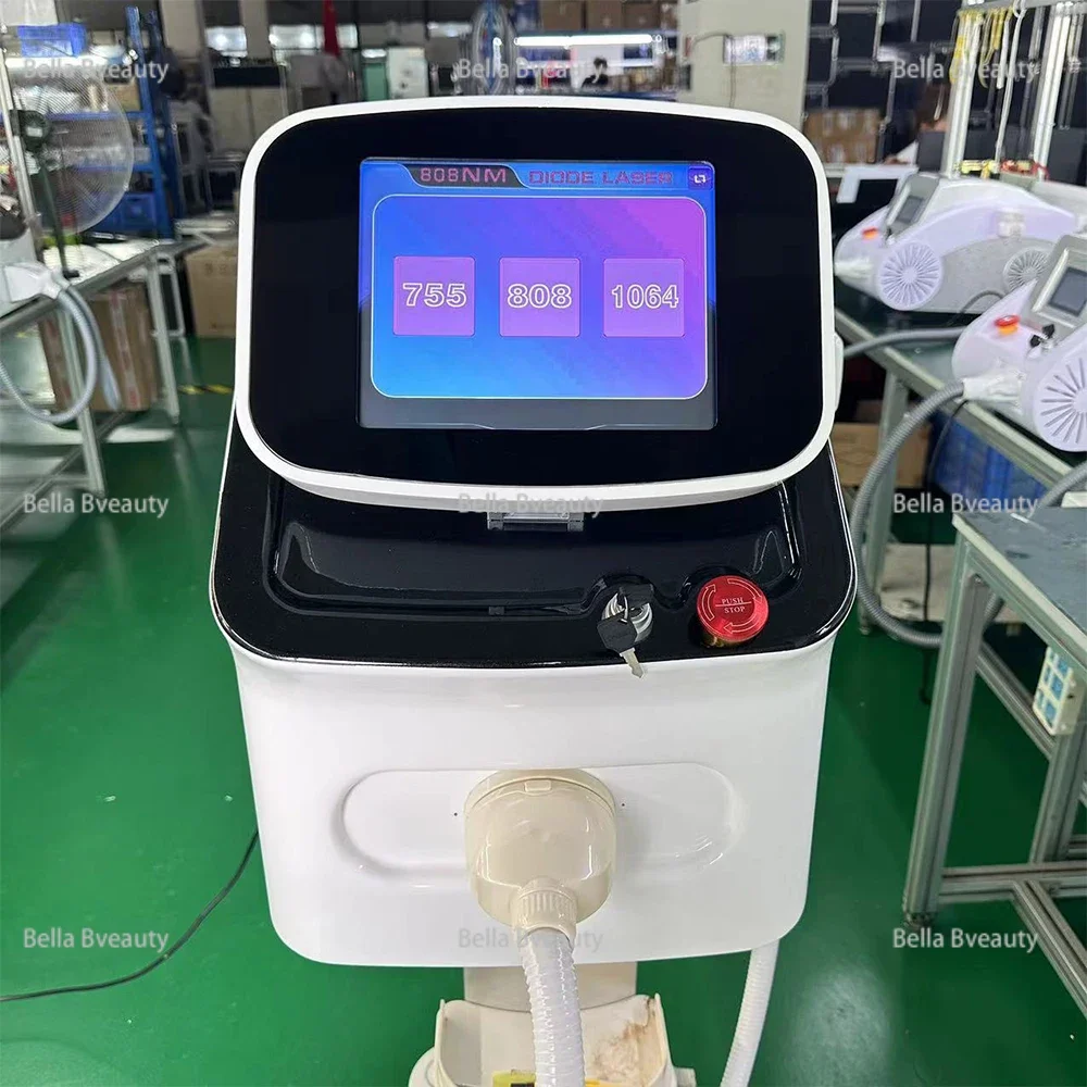 2024newest 3 wavelength portable diode lasar hair removal machine 755+808+1064nm permanent hair removal Painless hair removal