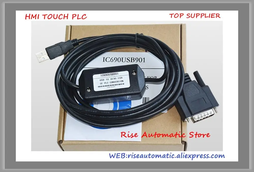 New In Box IC690ACC901 RS232 SNP Interface IC690USB901 PLC Programming Cable For GE90 Series Adapter 3M High Qualit