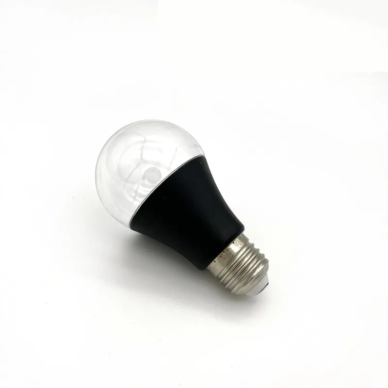 Bombilla LED UV púrpura E27 A60, Bombilla de Aluminio revestido de plástico, de 9W luz ambiental, luz de detección de fluorescencia