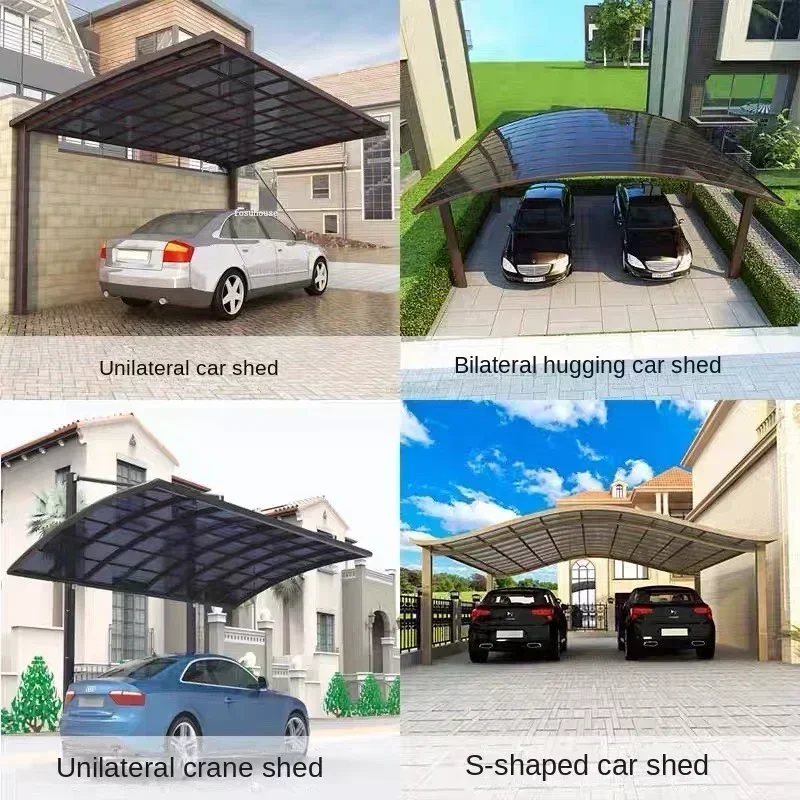 Namiot ze stopu aluminium Home Villa Gazebos Ogród Namiot z baldachimem Nowoczesna niestandardowa szopa parkingowa Markiza przeciwsłoneczna Patio