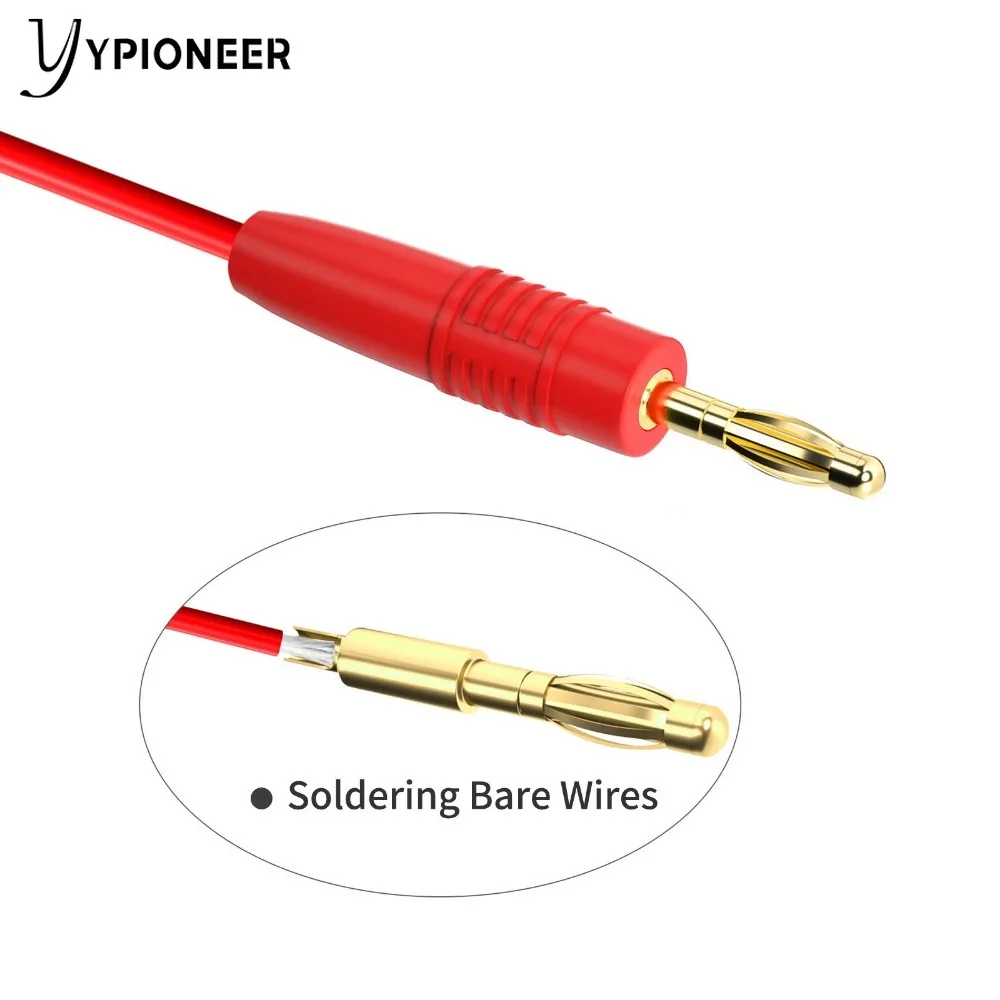 Ypioneer 10PCS 25A High Current 4mm Banana Plug Multimeter Connectors Gold-plated Copper Pin for Speaker Wire/Electrical DIY