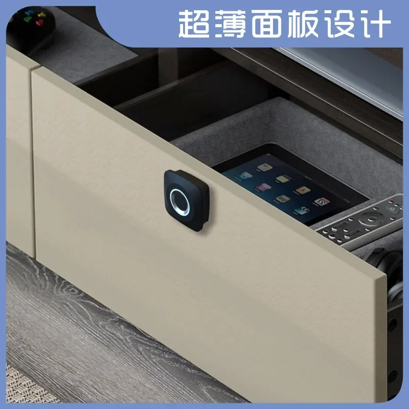 Imagem -03 - Fingerprint Smart Locks Gabinete para Gaveta Keyless Móveis Fingerprint Wardrobe Drawer