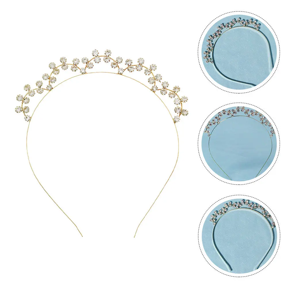 

Повязка на голову со стразами для женщин: элегантная, шикарная, с блестящими стразами, для вечеринок и свадеб, аксессуар для волос