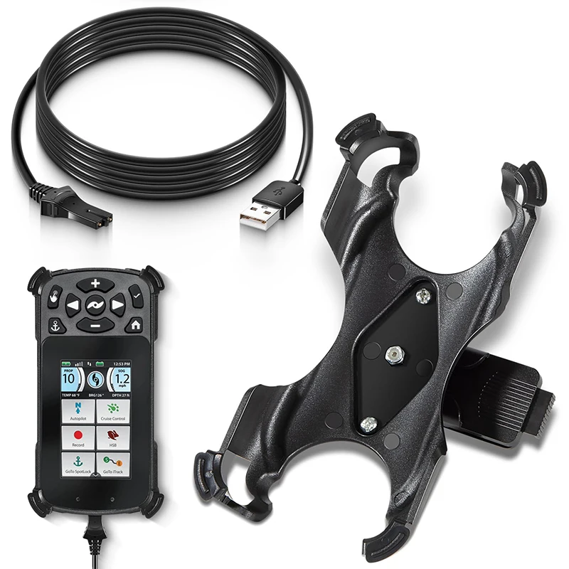 Minn Kota 1866670 Remote Holding Cradle and 1866460 Charging Cable Compatible with I-Pilot Link All Rechargeable Trolling Motors