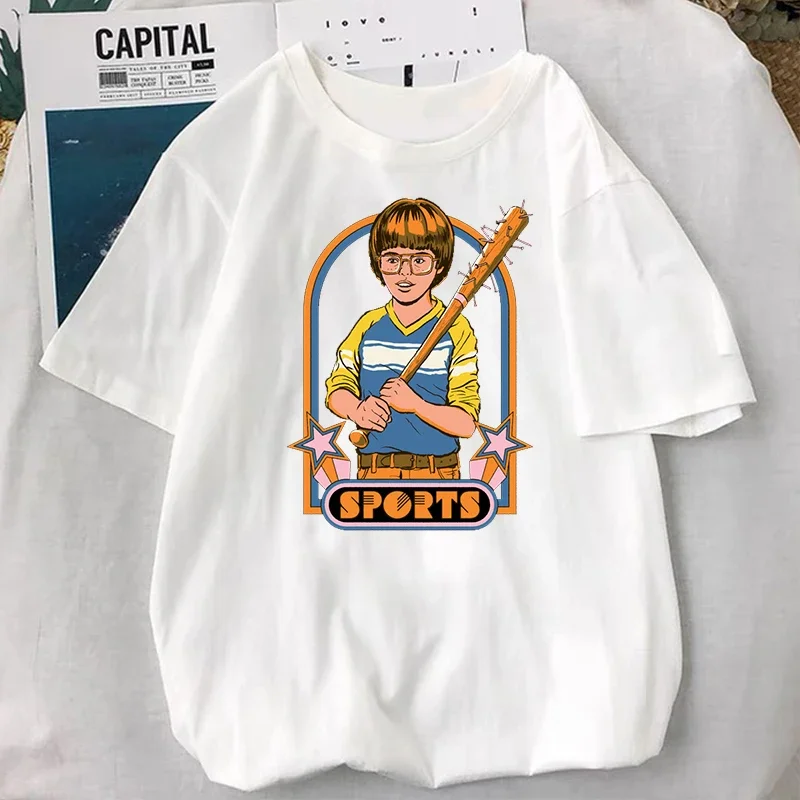 Sprzedam swoją duszę! T-shirt Vintage 90s Classic Satan Demon Funny Supernatural Graphic Tops Women Men Popular Cartoon Streetwear Tee