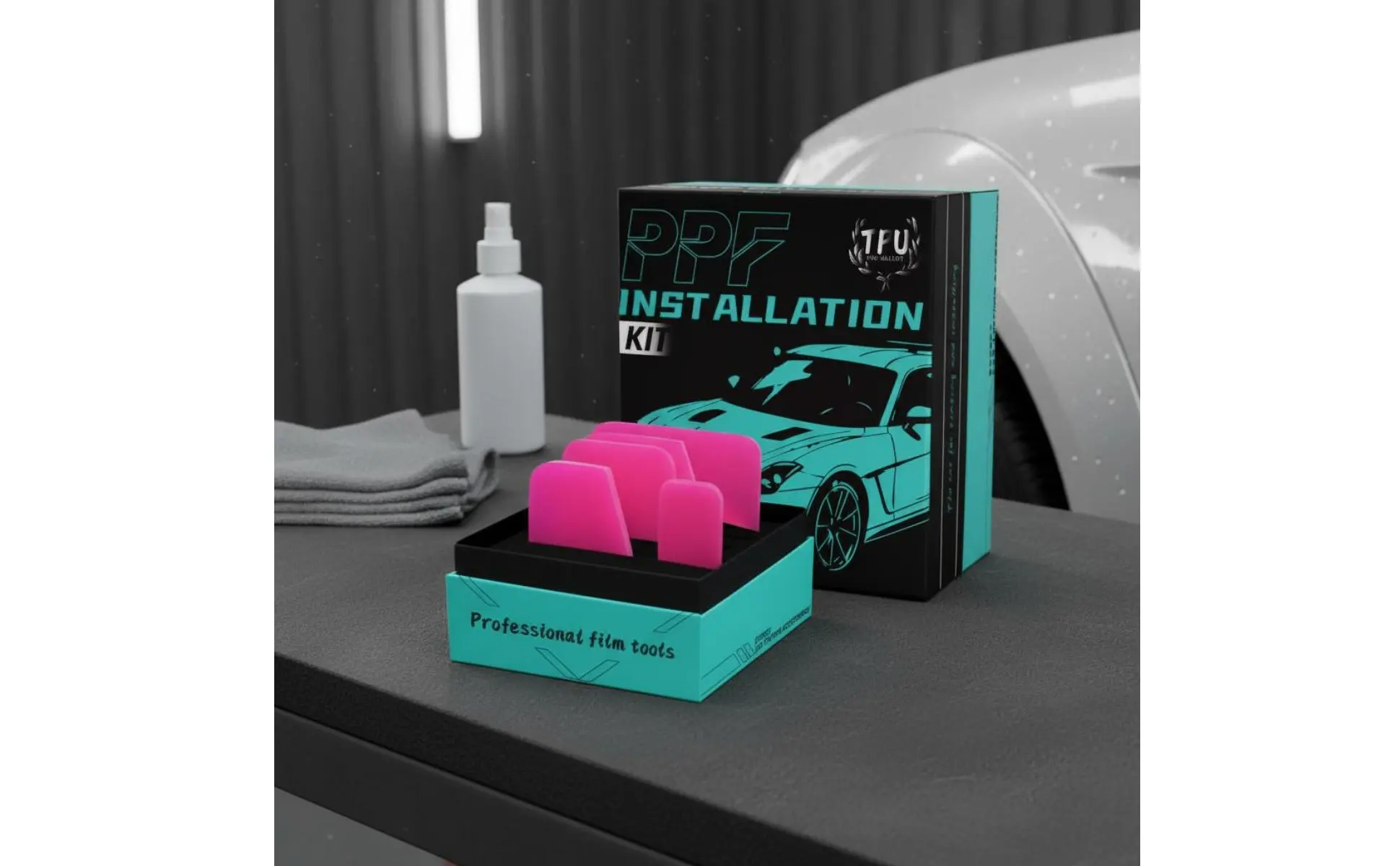 TPU Film Squeegee Soft Border PPF Installation Tool Kit Paint Protection Film Tool Set Flexible Tint Scraper Set Easy to Use TPU Film Squeegee Soft Border PPF Installation Tool Kit Paint Protection Film Tool Set Flexible Tint Scraper Set Easy to Use