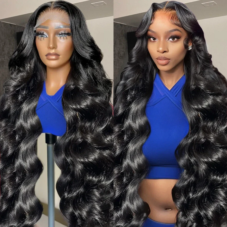 

250 Density 38 40 Inches Body Wave Transparent 13x6 HD Lace Frontal Human Hair Wigs Brazilian Remy Lace Front Wig For Women