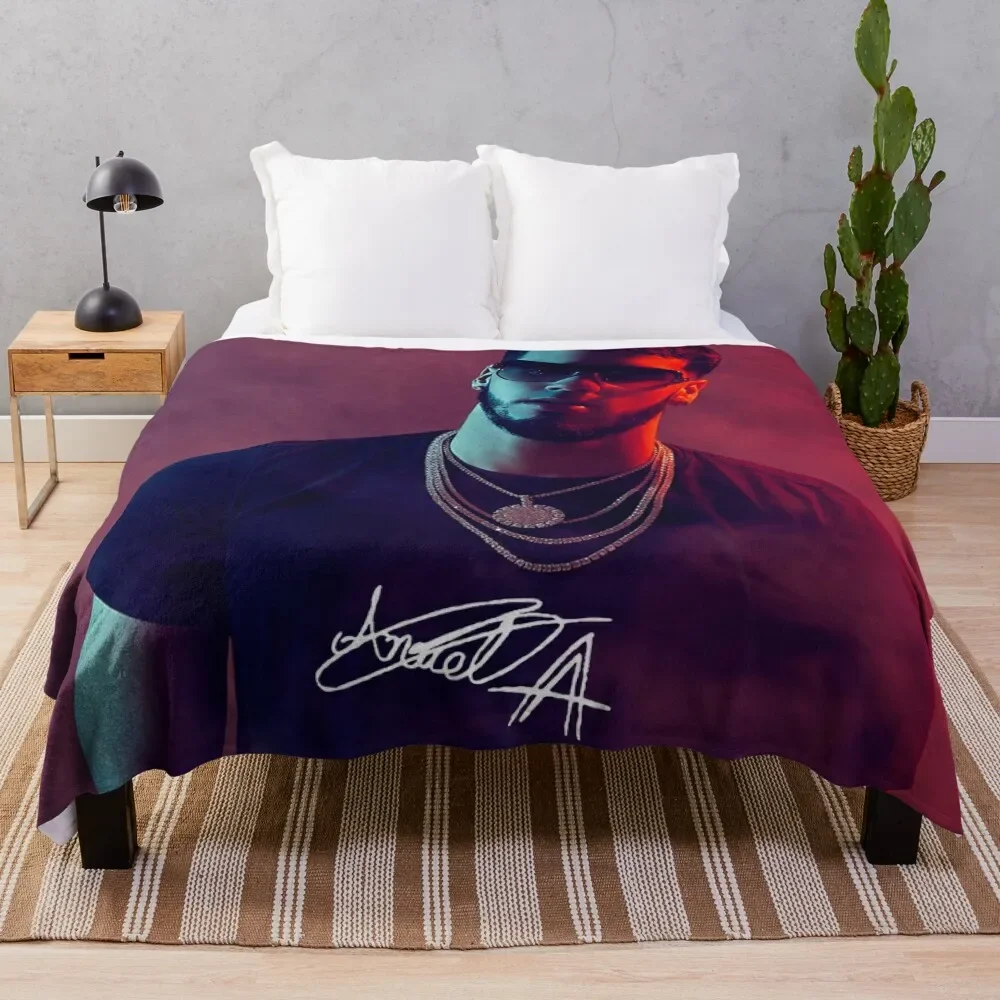 

AA Anuel Throw Blanket funny gift Retros Blankets