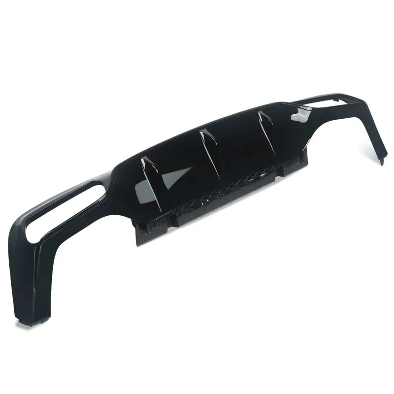High Quality Gloss Black E63 Style Carbon Rear Bumper Diffuser With Exhaust Tips