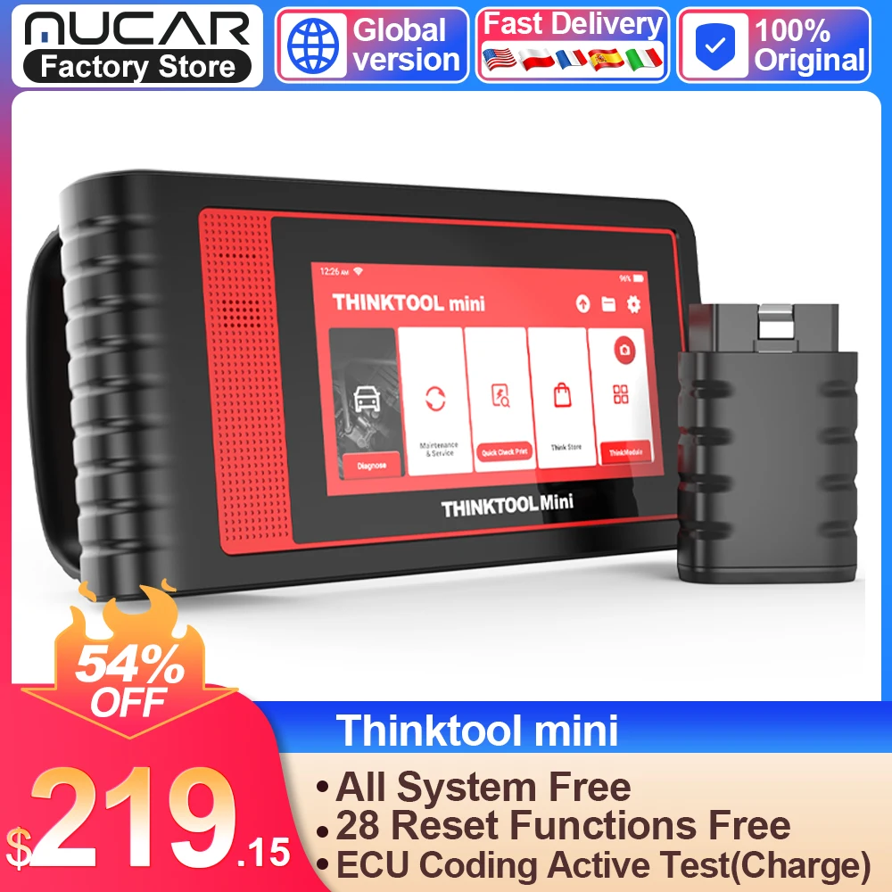 Thinkcar Thinktool Mini Car Diagnostic Tools Lifetime Free 28 Resets All System VIN Wifi Full OBD2 Scanner For Auto DPF EPB IMMO