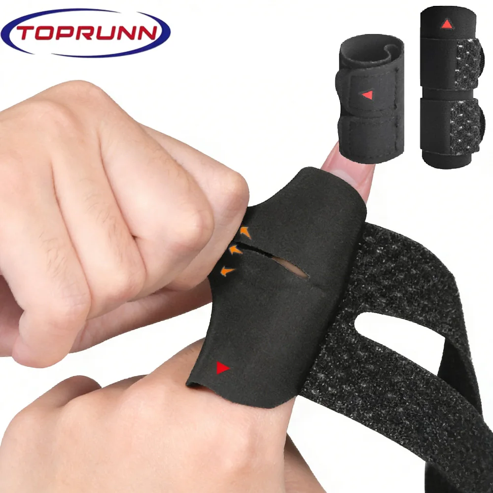 1PC Finger Splint Adjustable Finger Support Brace Sleeve Protector Basketball Volleyball Finger Joint Protector Sports