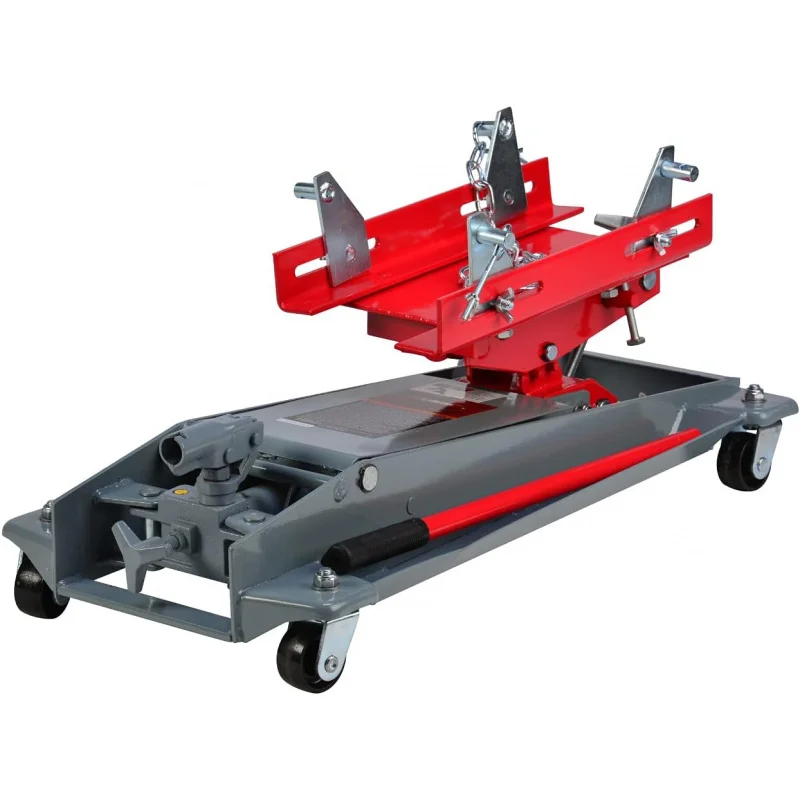 

(GGQ)Low Profile Transmission Jack - Heavy Duty Roll Under Floor High Lift from 9 to 24 inches with 1100 Lbs (1/2 Ton) PN