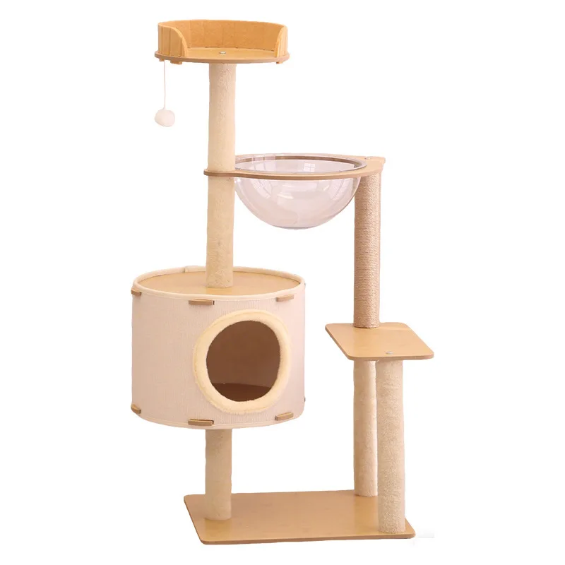 Árbol para gatos Winter Snow Dream con cama y sisal de cáñamo - imagen 4