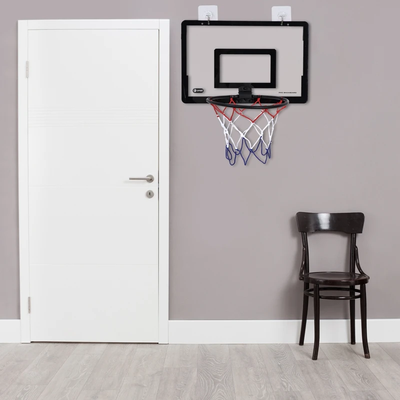 Mini obręcz do koszykówki dla dzieci i dorosłych Mała obręcz do koszykówki do montażu na ścianie i strzelania w pomieszczeniach Zestaw gier sportowych