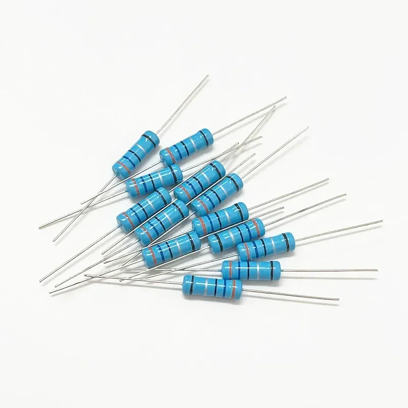 10 peças 3w resistor de filme de metal 1% resistor de potência 0r-10m 2 3.3 4.7 10r 47 68 100 220 360 470 ohm 1k 2.2k 10k 22k 47k 4.7k 100k 10m