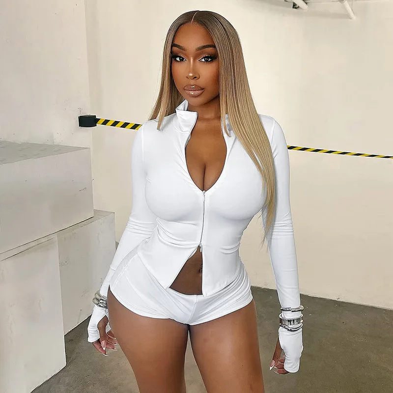 

Sexy Crop Tops 2 Piece Pant Set Outfits 2025 Fall Women Y2K Streetwear Sexy Club Wear Party Elegant Two Piece Set Shorts Pant