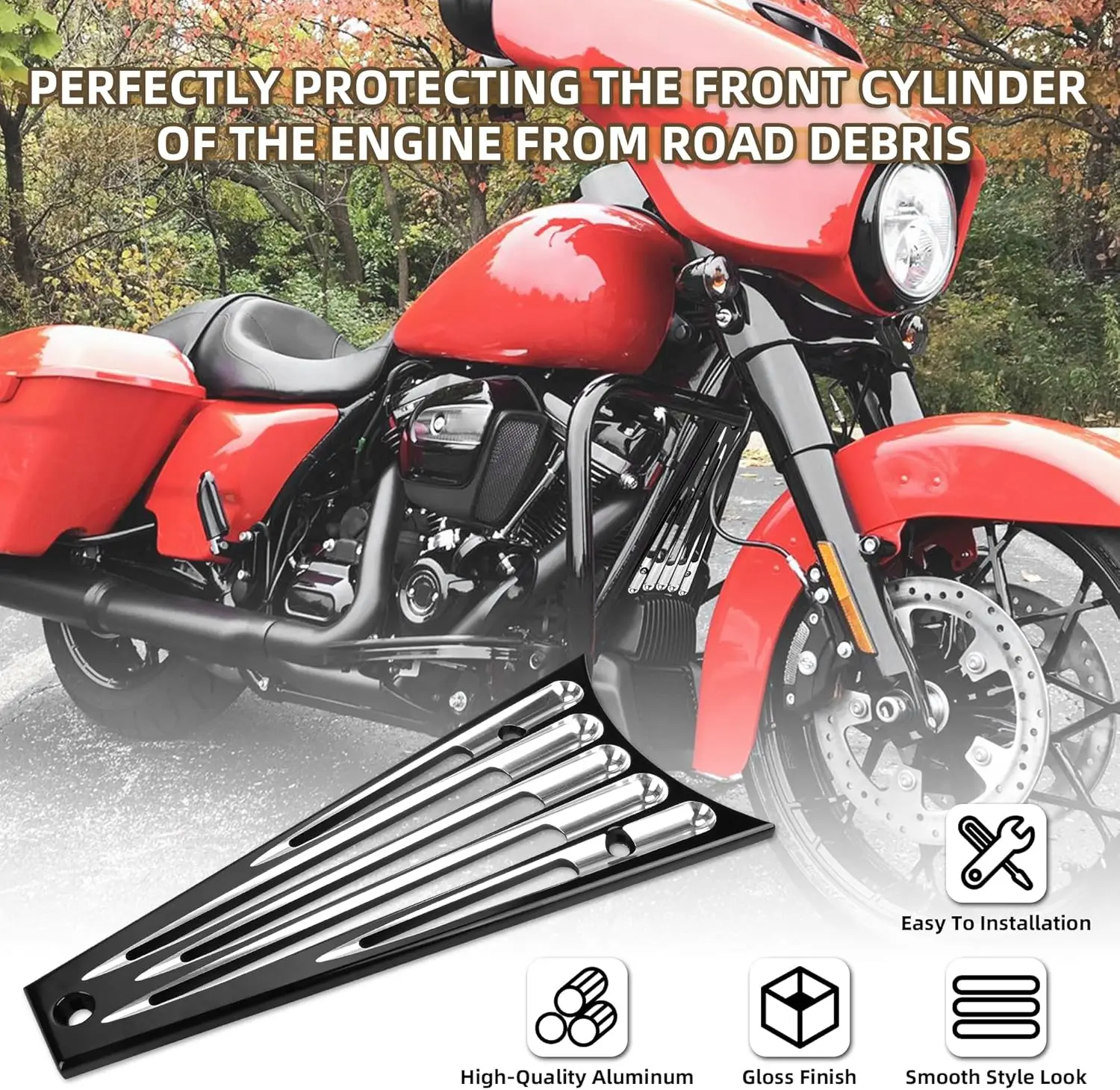 

Новая рама радиатора мотоцикла, решетка, защитная крышка, аксессуары для Touring Road Glide King Street Ultra 2009-2013