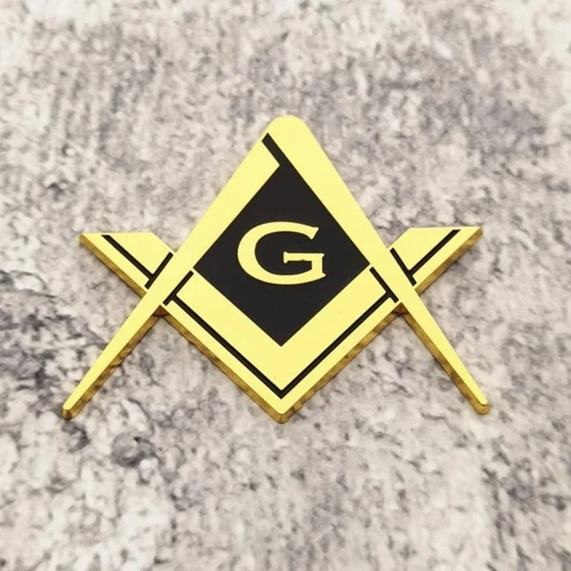

Weather Resistant Masonic Symbol Fraternity Decals Sticker Emblems Car Badge 3D Designs Suitable for Car and Motorcycles