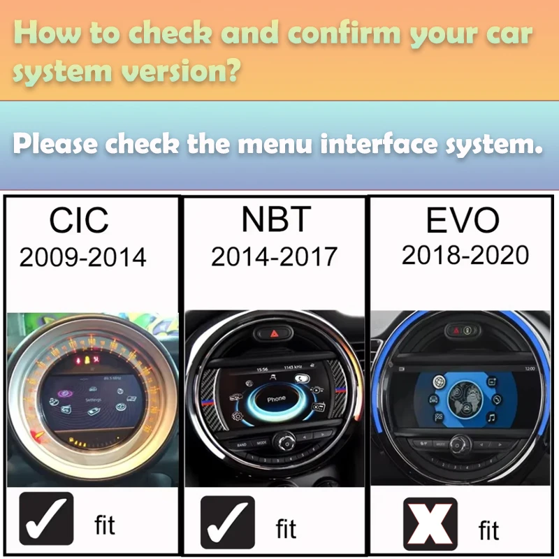 Wireless Carplay Android Auto For MINI JWC COOPER Clubman Countryman PACEMAN ROADSTER F56 F57 F58 R55 R56 R57 R58 CIC NBT System