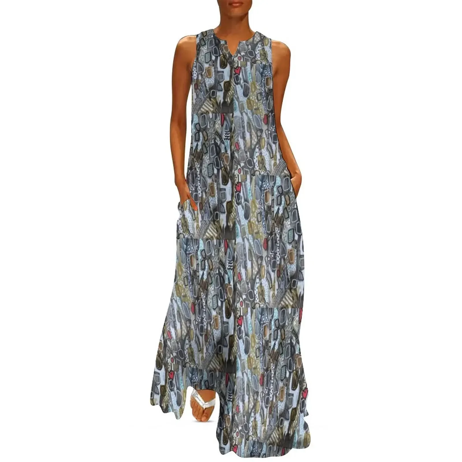 

Hidden Heart Long Dress Dress woman women party dresses summer dress woman 2025 women's summer jumpsuit