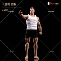ANT AM116 1/12 Male Super Flexible Joint Body with Head 6inch Soldier Muscular Action Figure Body Dolls