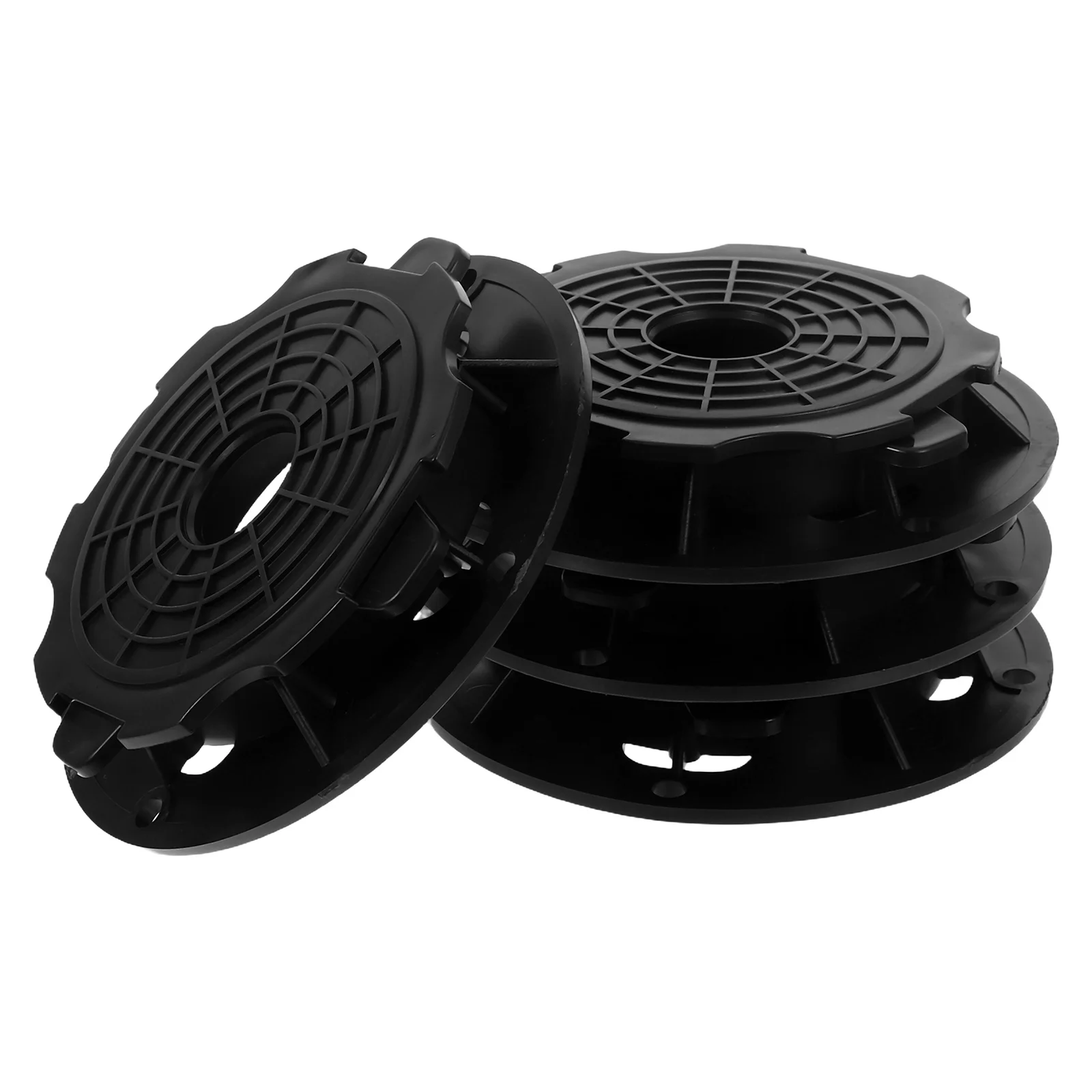 

4Pcs Adjustable Ground Support Pedestal Deck Platform Riser Plastic Decking Leveling System Outdoor Floor Base