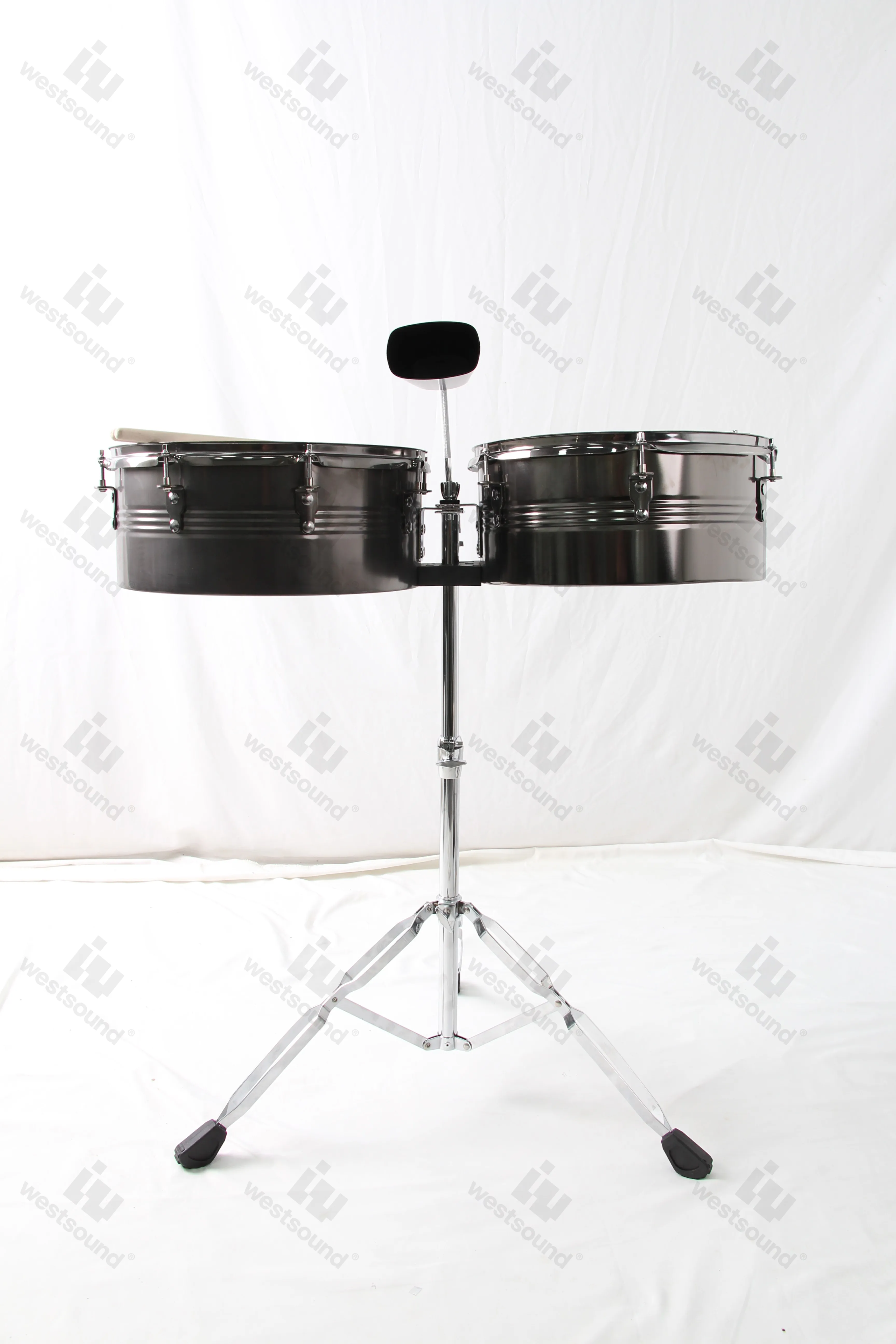 Percussion Instruments Set 13+14 In Timpani Drum Timbales Cow Bell Stand-All Metal Material