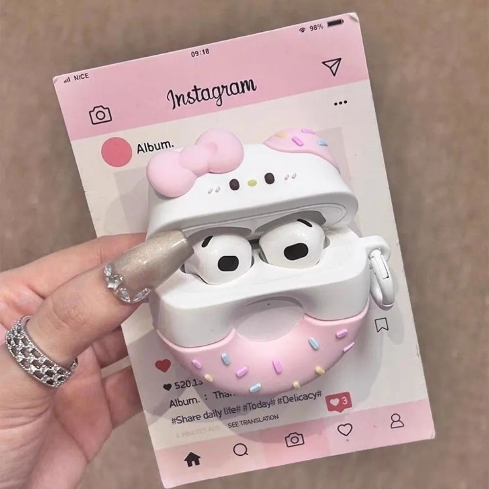 Anime Cartoon Apple AirPods 1/2/3 Pro 2 Case HelloKittys Kuromi My Melody Bluetooth Earphone Protective Case Headphone Box