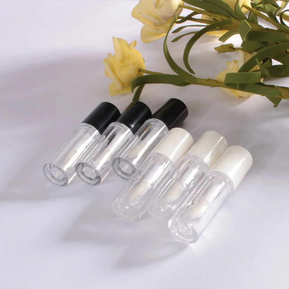 1ML Mini Empty Transparent PE Lip Gloss Tubes DIY Plastic Lip Balm Tube Lipstick Sample Cosmetic Container Travel Bottle