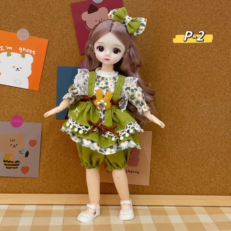 30cm BJD Doll and Clothes High Quality Set Makeup Face 20 Movable Joints Hinged Dolls DIY Dressing Toys Birthday Gift