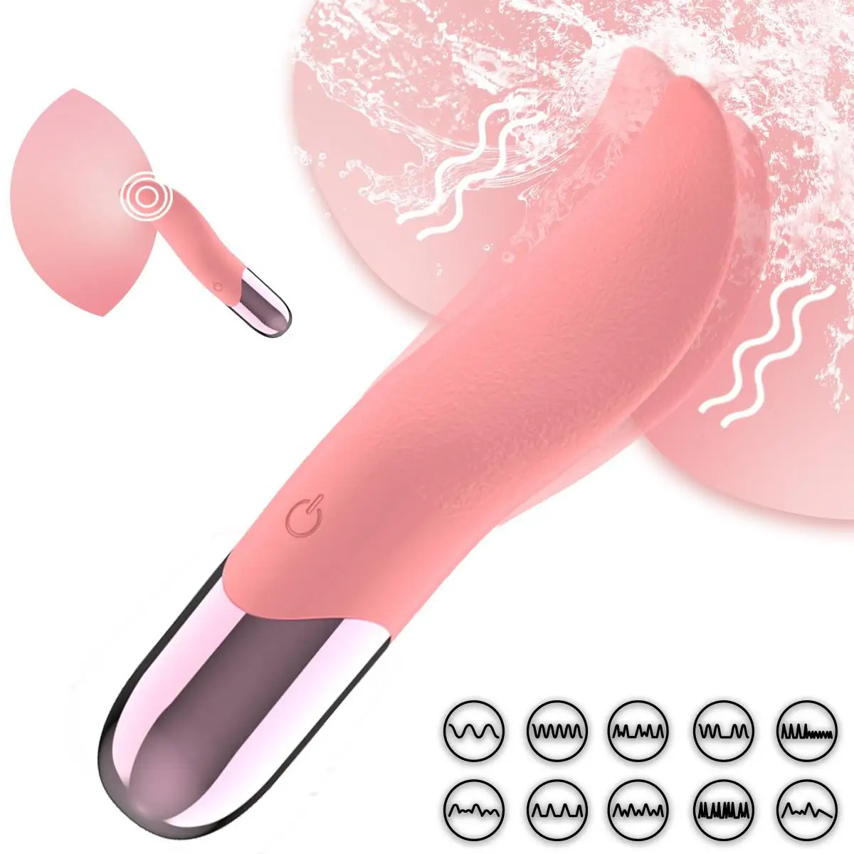 

Realistic Tongue Licking Vibrator Powerful Vagina Vibrator G Spot Nipples Clit Stimulation Discreet Toys Adult Erotic Products