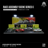 Timemicro+MoreArt 1:64 DTM German Touring Car Masters assembly scene- In stock