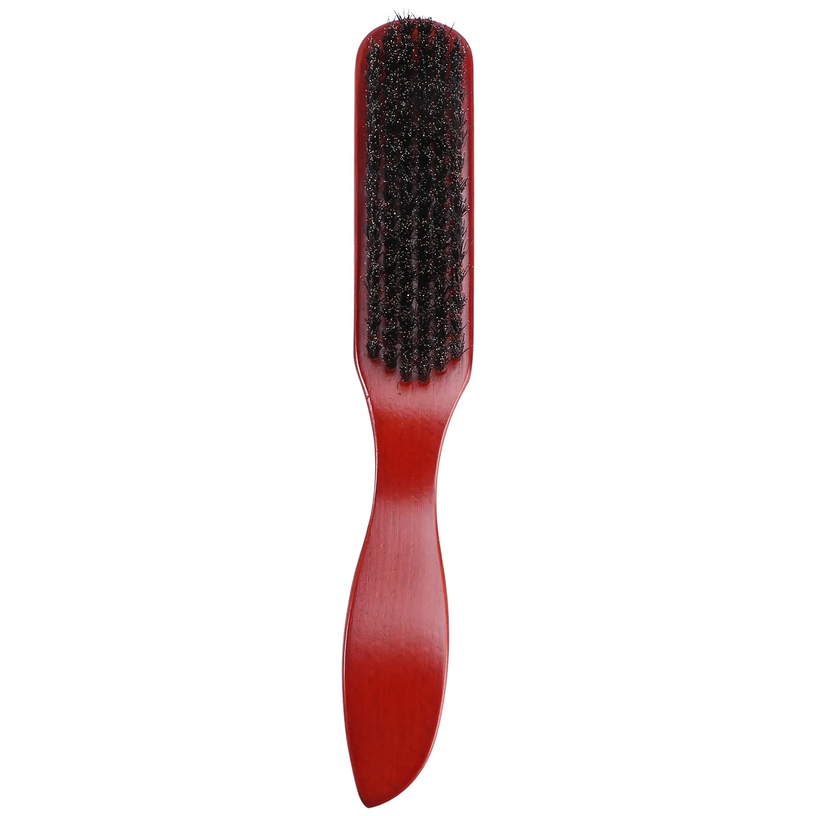 1Pcs Solid Wood Beard Brush Pig Bristle Professional Styling Brush Small Portable Men Beard Grooming Cleaning Gift